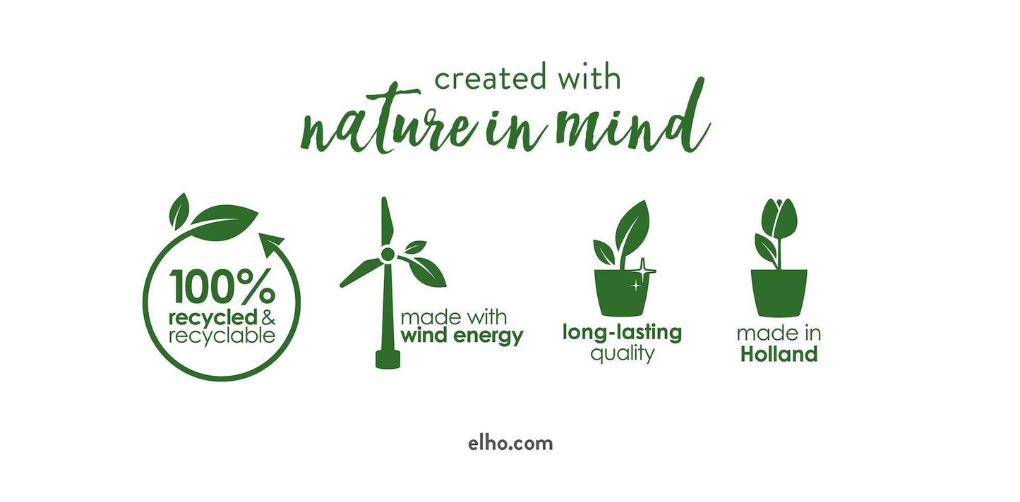 Pot elho Vibes Fold Round blue - including wheels - D35 x H33