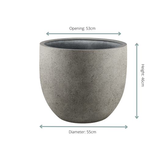 Pot Grigio New Egg Natural Concrete - D55 x H46